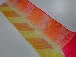 正絹　振袖用　絞り　帯揚げ